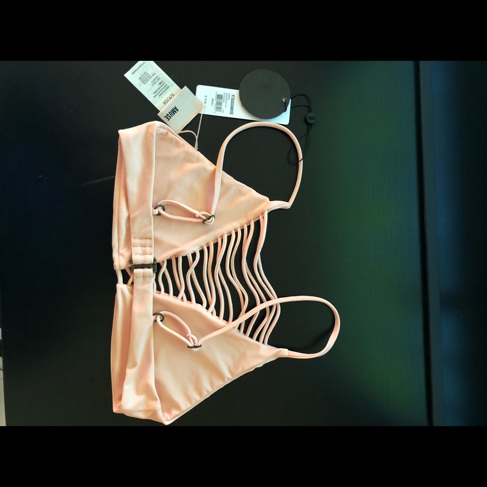 Amuse Society Adrea pink bikini pink sz Small - Picture 5 of 5